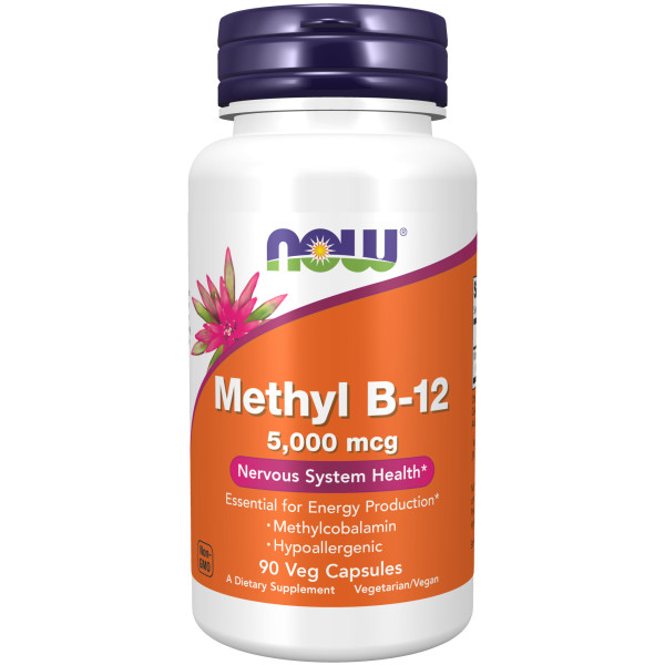 NOW Methyl B-12 5000 mcg 90 veg capsules