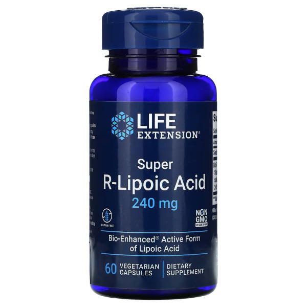 Life Extension R-Lipoic Acid 240 mg 60 veg capsules