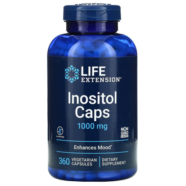 Life Extension Inositol caps 1000 mg 360 veg capsules