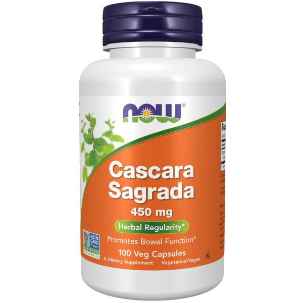 NOW Cascara Sagrada 450 mg 100 veg capsules