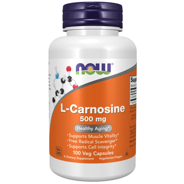 NOW L-Carnosine 500 mg 100 veg capsules