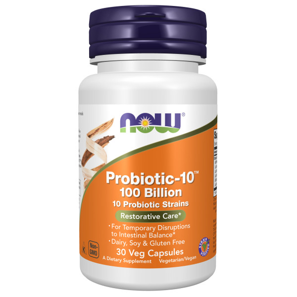 NOW Probiotic-10 100 Billion 30 veg capsules