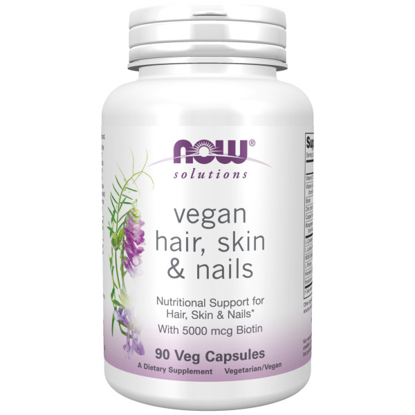 NOW Vegan hair, skin & nails 90 veg capsules