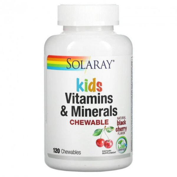 Solaray kids Vitamins & Minerals 120 chewables