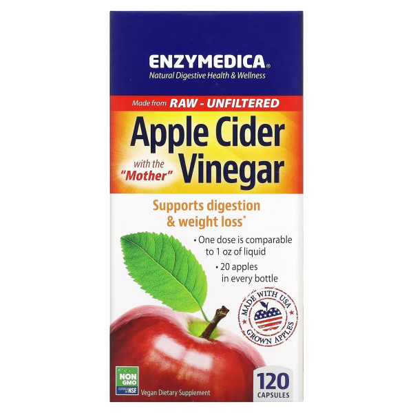Enzymedica Apple cider vinegar 120 capsules