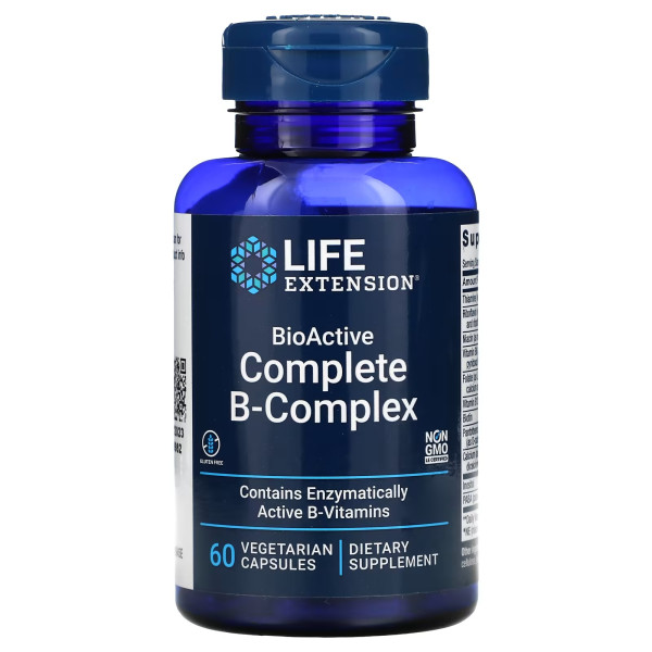 Life Extension Полный Б-комплекс BioActive 60 вег капсул