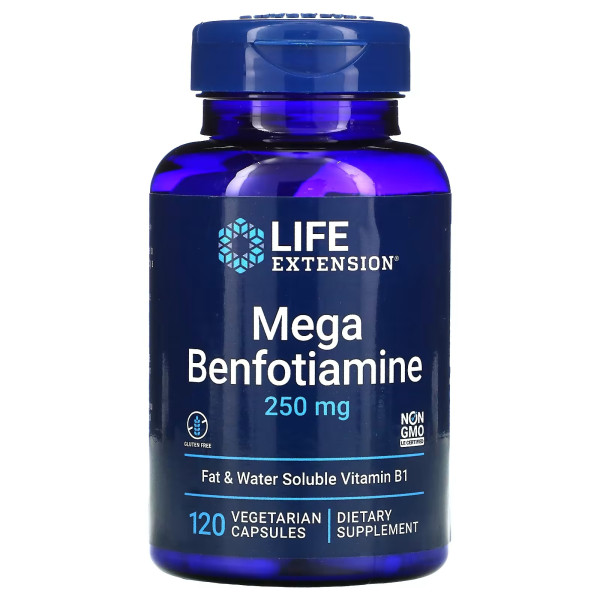 Life Extension Mega Benfotiamine 250 mg 120 veg capsules