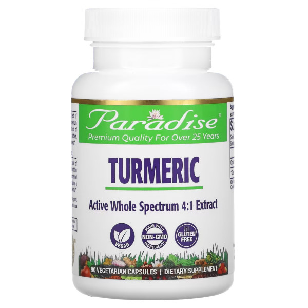 Paradise Herbs Turmeric 90 veg capsules