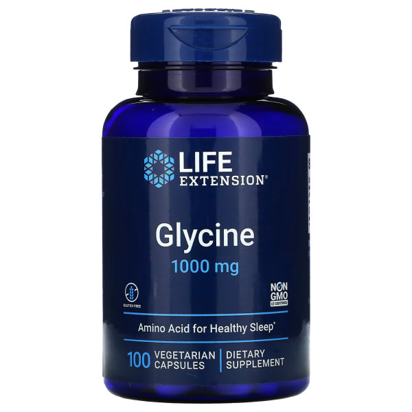 Life Extension Glycine 1000 mg 100 veg capsules