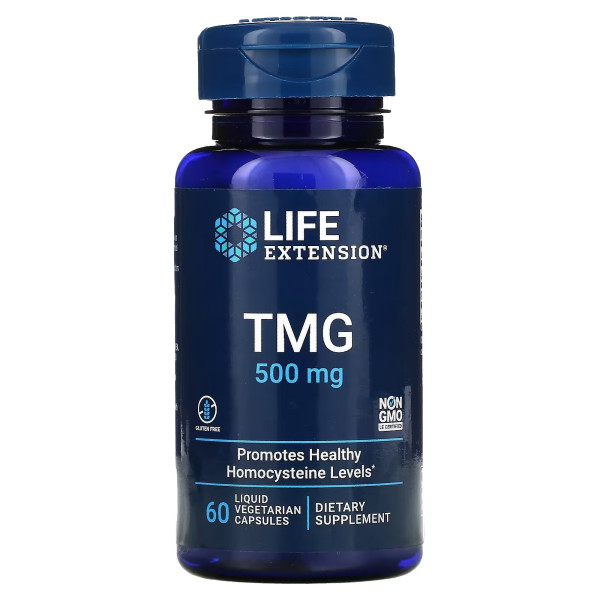 Life Extension ТМГ 500 мг 60 вег капсул