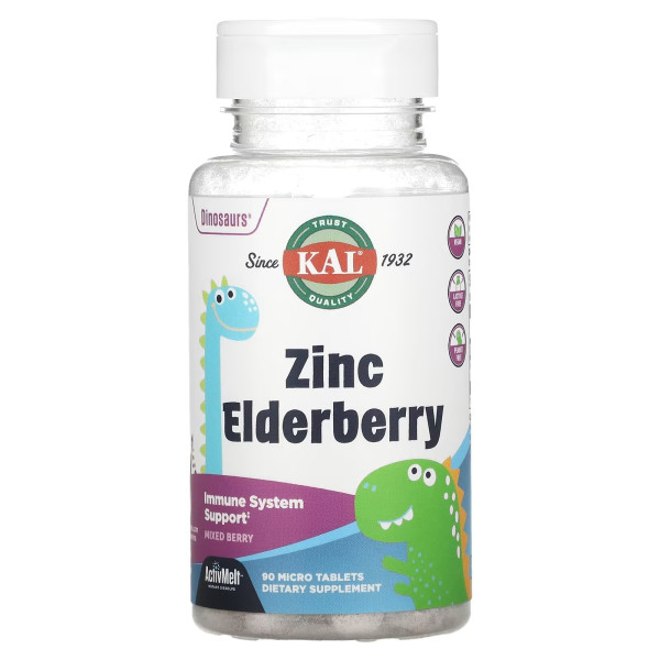 KAL Zinc Elderberry 90 tablets