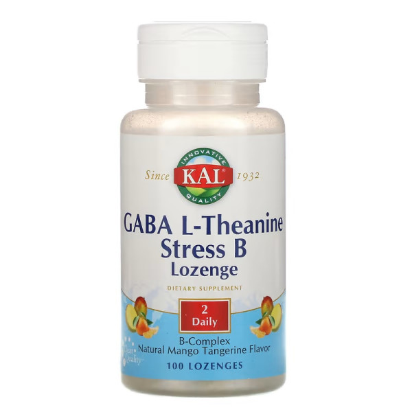 KAL GABA L-Theanine Stress B 100 chewables