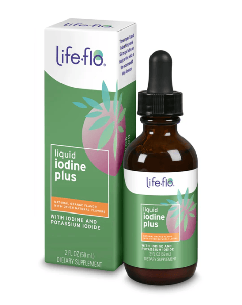 Life-flo liquid iodine plus orange flavor 59 ml