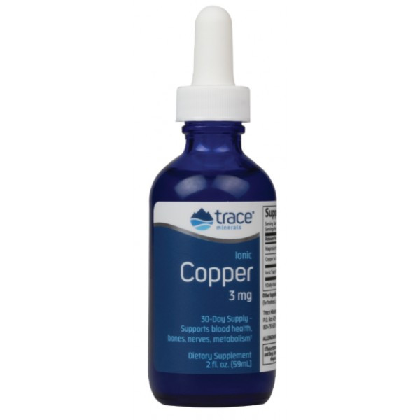 Trace Minerals Liquid Ionic Copper 3 mg 59 ml