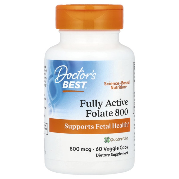 Doctor's Best Fully active folate 800 mcg 60 veg capsules