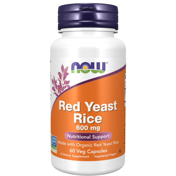 NOW Red Yeast Rice 600 mg 60 veg capsules