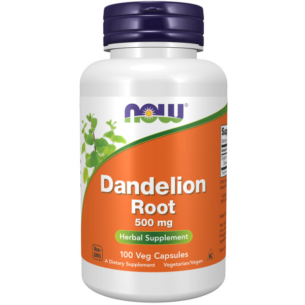 NOW Dandelion Root 500 mg 100 veg capsules