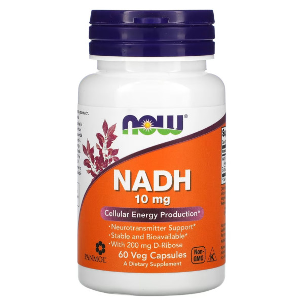 NOW NADH 10 mg 60 veg capsules