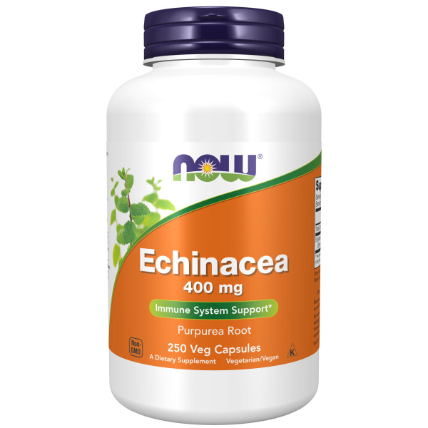 NOW Echinacea 400 mg 250 veg capsules