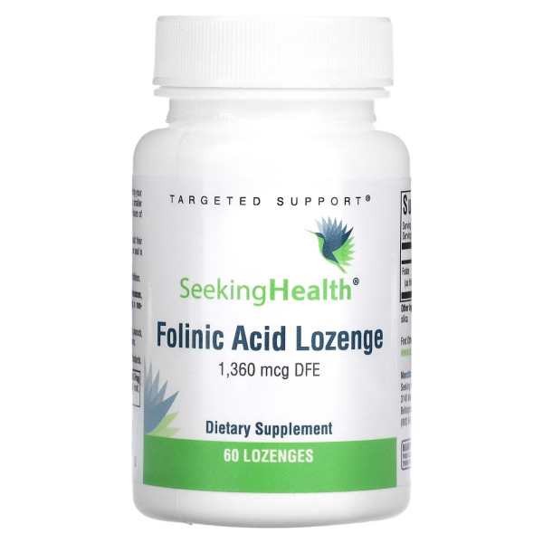 Seeking Health Folinic Acid Lozenge 1360 mcg 60 lozenges