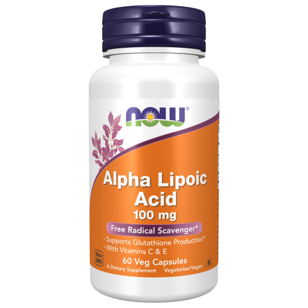 NOW Alpha Lipoic Acid 100 mg 60 veg capsules