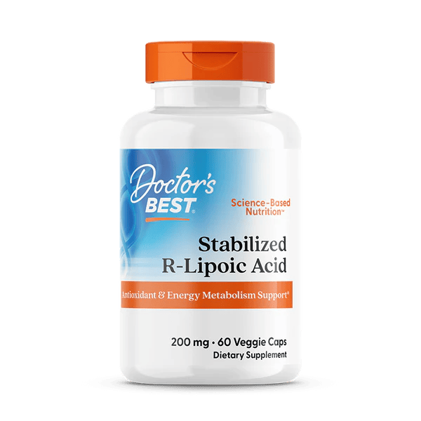 Doctor's Best Stabilized R-Lipoic Acid 200 mg 60 veg capsules