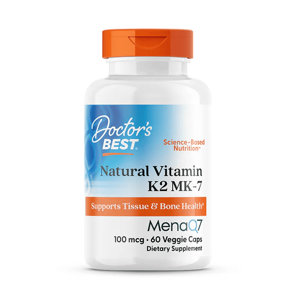 Doctor's Best Vitamin K2 MK-7 with MenaQ7 100 mcg 60 veg capsules