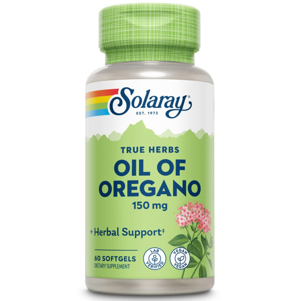 Solaray Oil of Oregano 150 mg 60 softgels