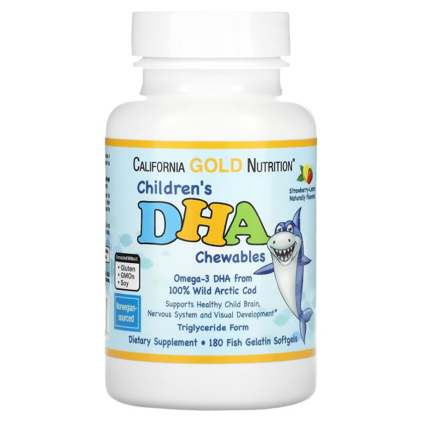 California GOLD Nutrition Childrens DHA 180 softgels