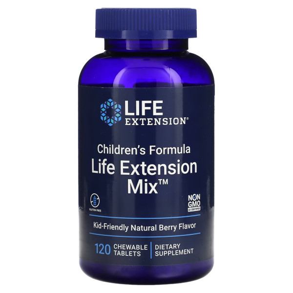 Life Extension Витамины и минералы для Детей Children's Formula Life Extenstion Mix 120 жевательных таблеток