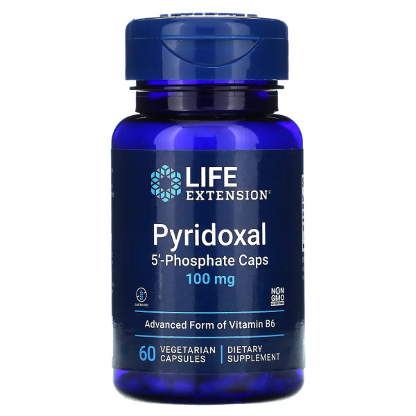 Life Extension Pyridoxal 5 Phosphate Caps 100 mg 60 veg capsules