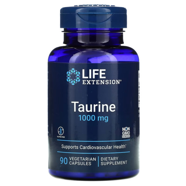 Life Extension Taurine 1000 mg 90 veg capsules