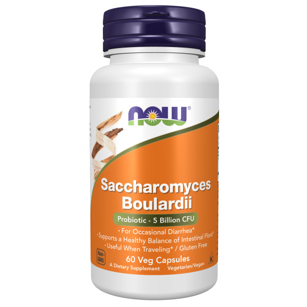 NOW Saccharomyces Boulardii 60 veg capsules