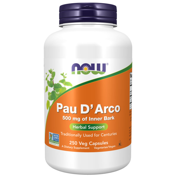 NOW Pau D'Arco 500 mg 250 veg capsules