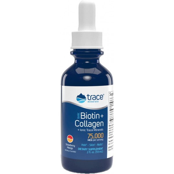 Trace Minerals Ionic Biotin + Collagen 59 ml