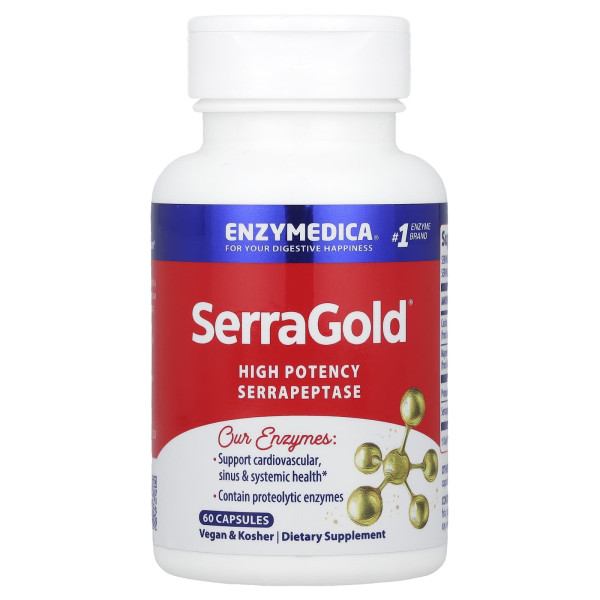 Enzymedica Серрапептаза SerraGold 60 капсул
