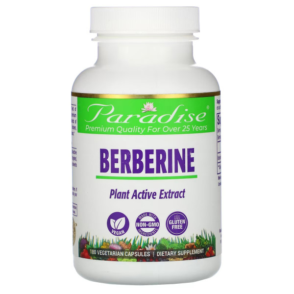 Paradise Berberine 500 mg 180 veg capsules