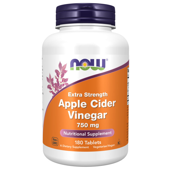 NOW Apple Cider Vinegar 750 mg 180 tablets