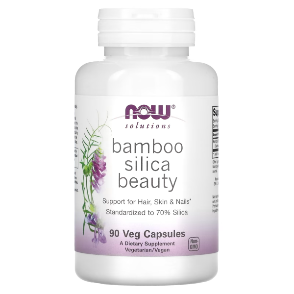 NOW Bamboo Silica Beauty 90 veg capsules