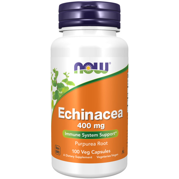 NOW Echinacea 400 mg 100 veg capsules