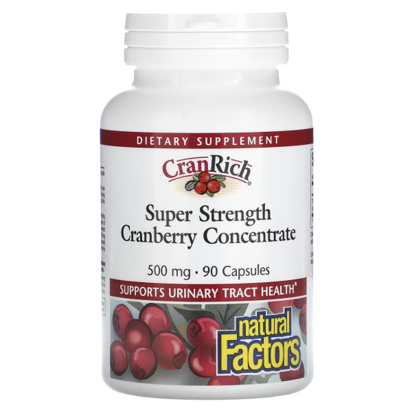 Natural Factors Super Strength Cranberry Concentrate 500 mg 90 capsules