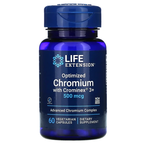 Life Extension Optimized Chromium + Crominex® 500 mcg 60 veg capsules