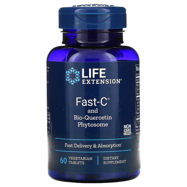 Life Extension Fast-C and Bio-Quercetin Phytosome 60  veg tablets