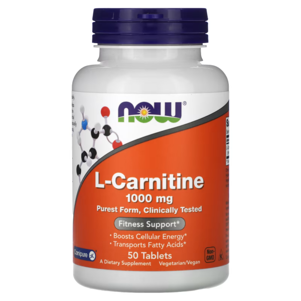 NOW L-Carnitine tartrate 1000 mg 50 tablets