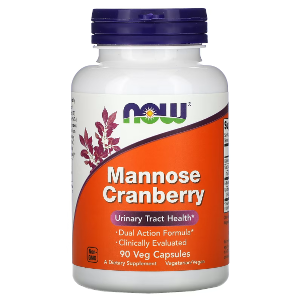 NOW Mannose Cranberry 90 veg capsules