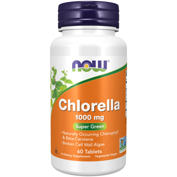 NOW Chlorella 1000 mg 60 tablets