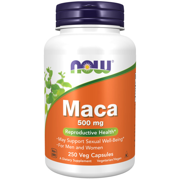 NOW Maca 500 mg 250 veg capsules