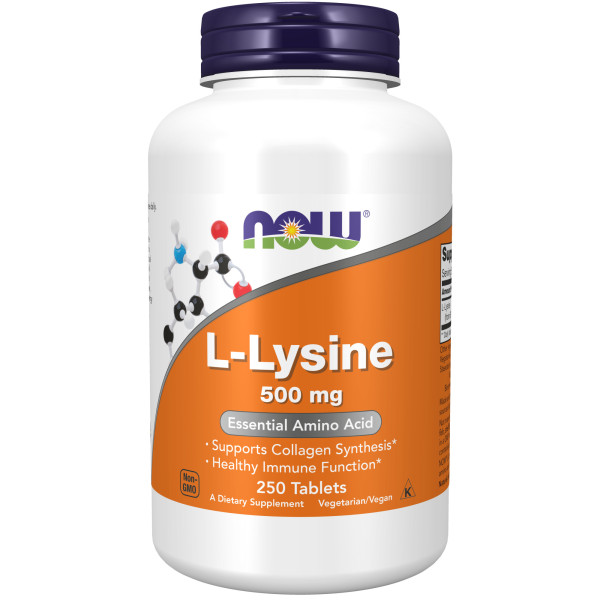 NOW L-Lysine 500 mg 250 tablets