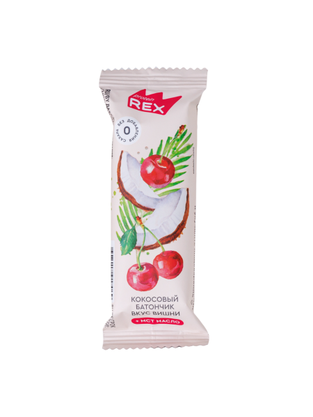 Protein Rex Кокосовый батончик 40 grams (Вишня)