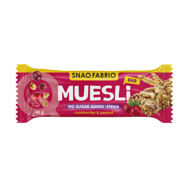 Snaq Fabriq Muesli 40 grams (Клюква)